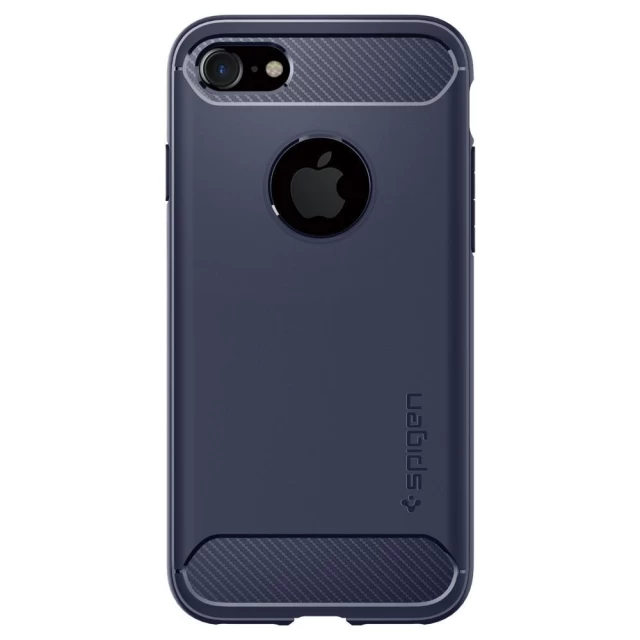 Чохол Spigen для iPhone SE 2020/8/7 Rugged Armor Midnight Blue (042CS21188)