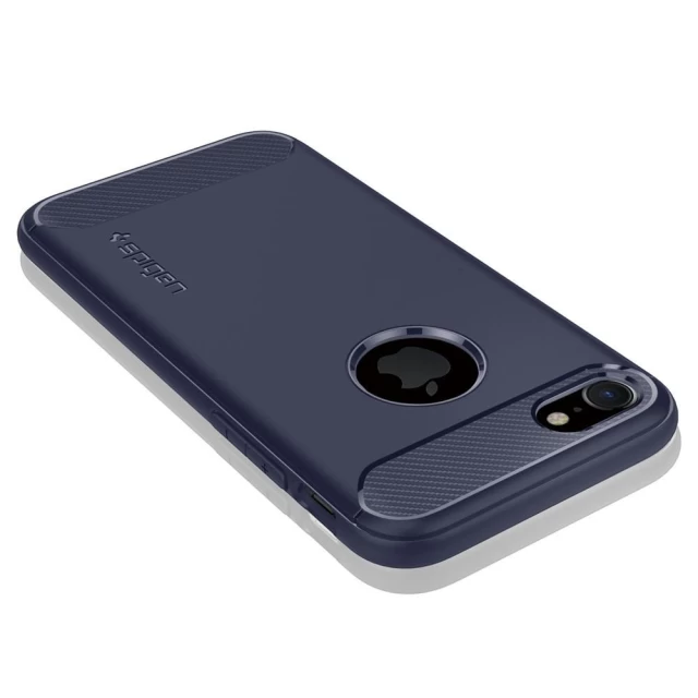 Чохол Spigen для iPhone SE 2020/8/7 Rugged Armor Midnight Blue (042CS21188)
