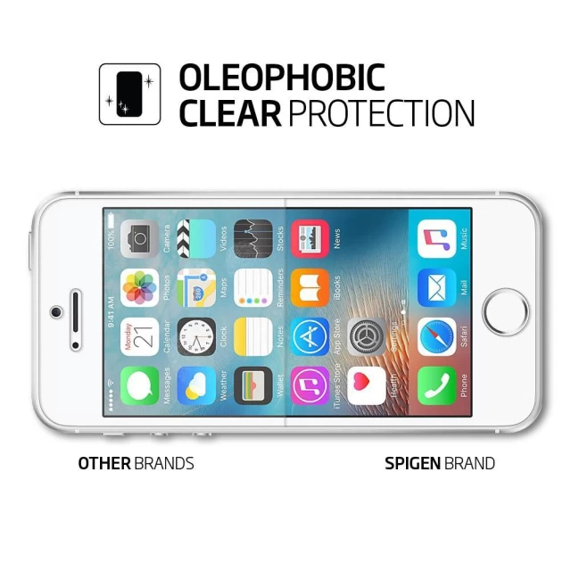 Защитная пленка Spigen для iPhone SE/5S/5 (041FL20165)