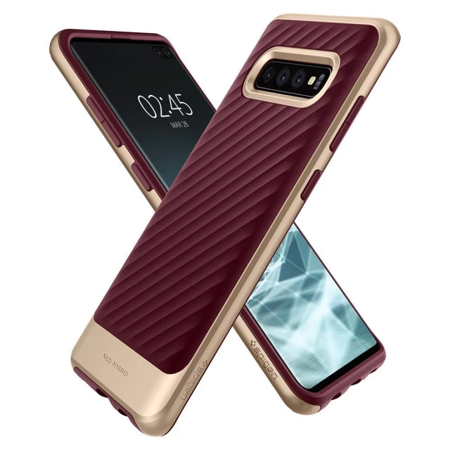 Чехол Spigen для Samsung Galaxy S10 Plus Neo Hybrid Burgundy (606CS25775)