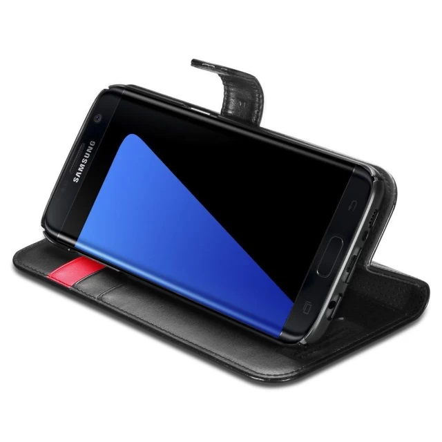 Чохол Spigen для Samsung S7 Edge Wallet S Black (556CS20050)