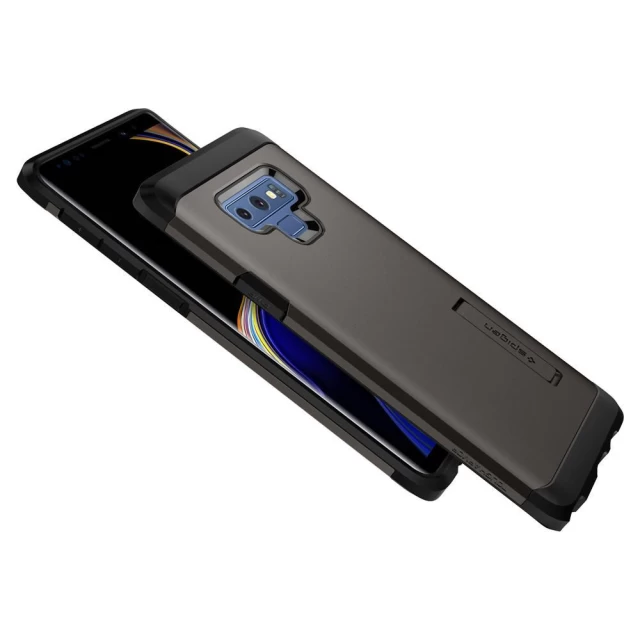 Чехол Spigen для Samsung Galaxy Note 9 Tough Armor Gunmetal (599CS24576)