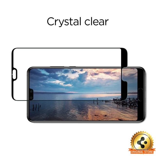 Защитное стекло Spigen для Huawei P20 Pro Full Cover Black (L23GL23082)