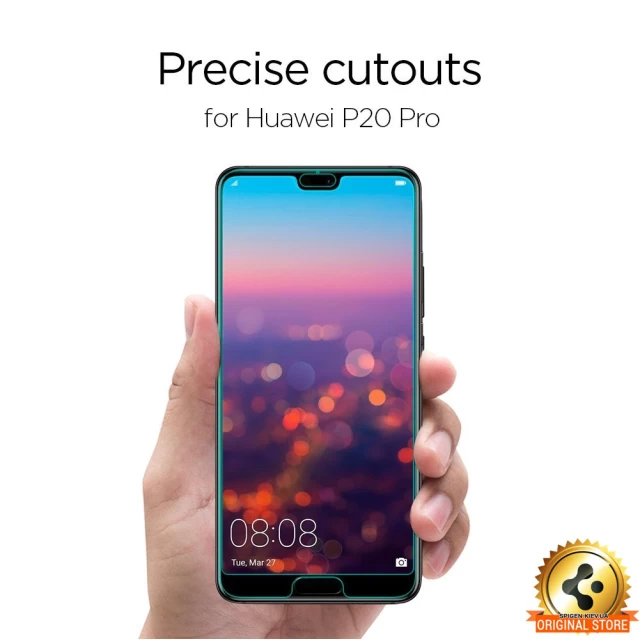 Защитное стекло Spigen для Huawei P20 Pro Full Cover Black (L23GL23082)