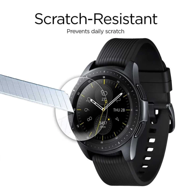 Защитное стекло Spigen для Samsung Galaxy Watch 46mm GLAS.tR Slim (3 Pack) (603GL25595)