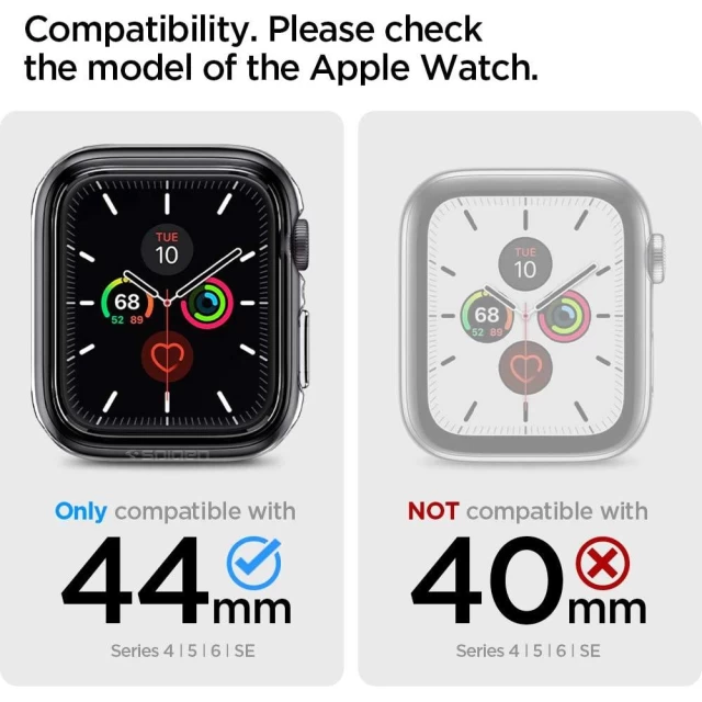 Чехол Spigen для Apple Watch 44 mm Ultra Hybrid Space Crystal (ACS01838)