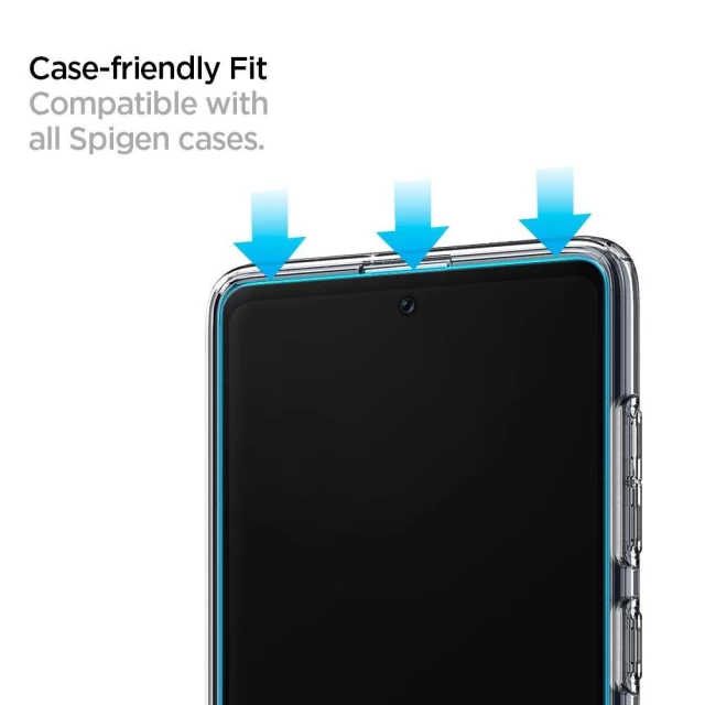 Захисне скло Spigen для Samsung Galaxy A71 GLAS.tR Slim Full Cover Black (AGL01049)