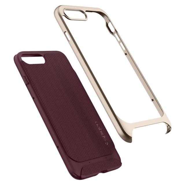 Чохол Spigen для iPhone 8 Plus/7 Plus Neo Hybrid Herringbone Burgundy (055CS22228)
