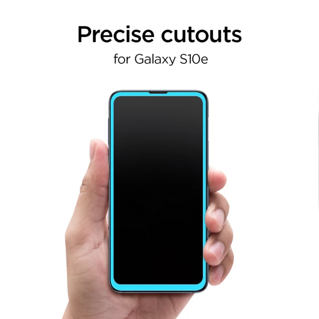 Защитное стекло Spigen для Samsung Galaxy S10e GLAS.tR Full Cover Black (609GL26003)