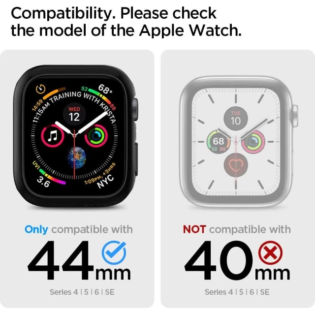Чохол Spigen для Apple Watch 44 mm Thin Fit Military Green (ACS02000)