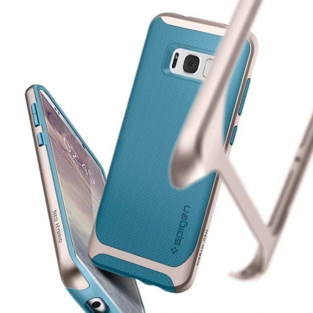 Чохол Spigen для Samsung S8 Plus Neo Hybrid Niagara Blue (571CS21647)