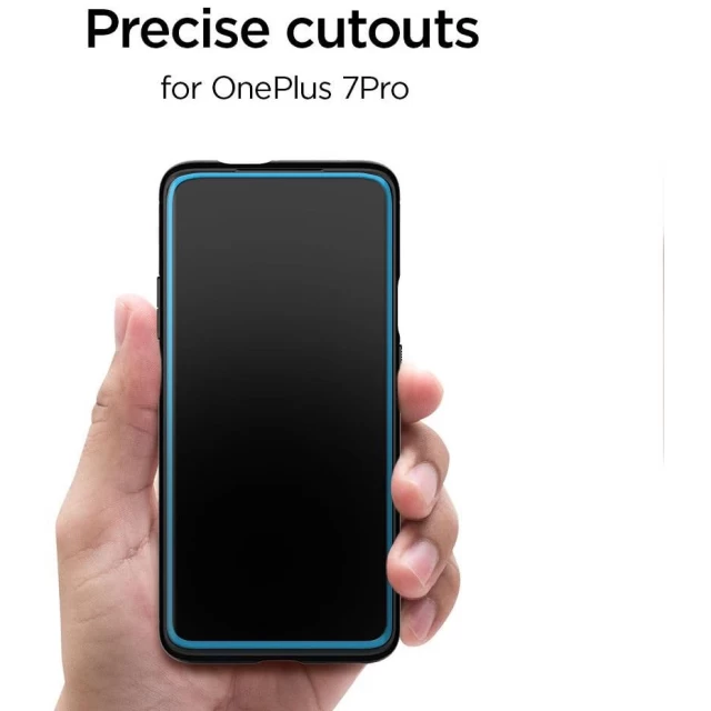 Защитное стекло Spigen для OnePlus 7 Pro GLAS.tR SLIM Black (K09GL26502)