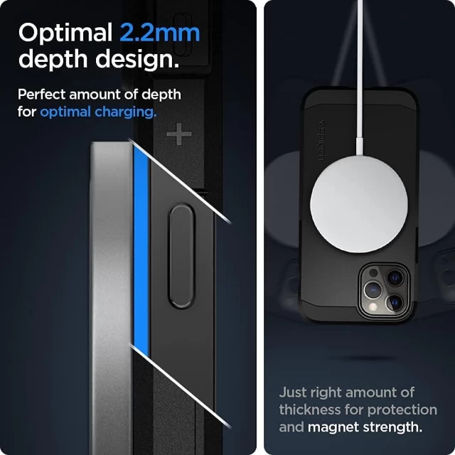Чехол Spigen для iPhone 12 Pro Max Tough Armor MagSafe Black (ACS02619)