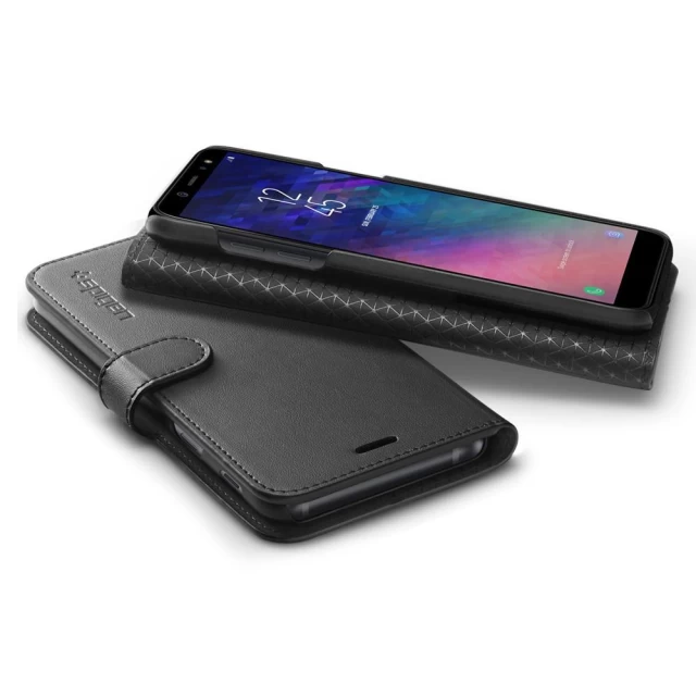 Чохол Spigen для Samsung A6 (A600) Wallet S Black (596CS24092)
