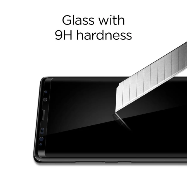 Защитное стекло Spigen для Samsung Note 8 Full Cover (587GL22612)