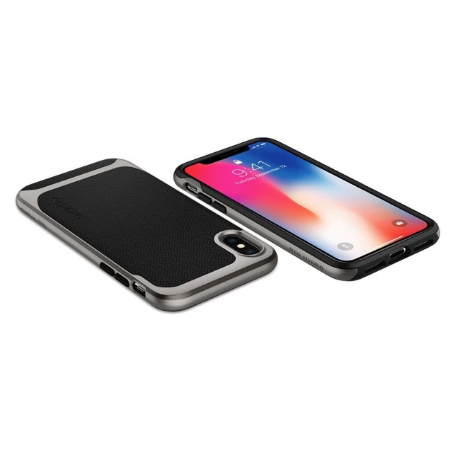 Чохол Spigen для iPhone X Neo Hybrid Gunmetal (057CS22165)