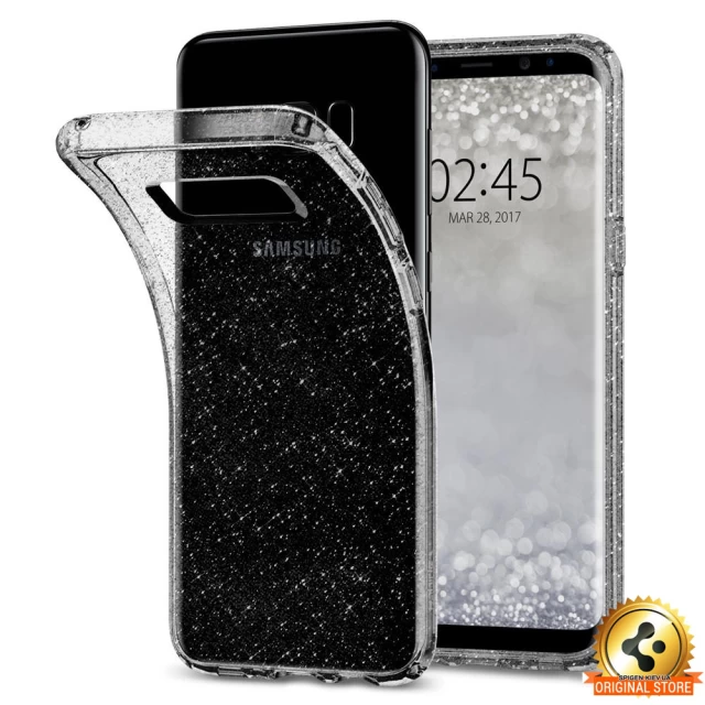 Чехол Spigen для Samsung S8 Liquid Crystal Glitter Space Quartz (565cs21616)