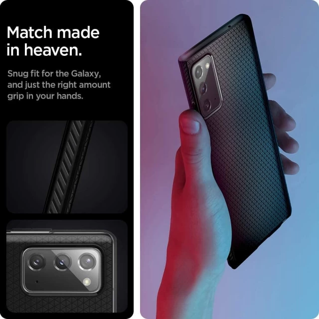 Чехол Spigen для Samsung Galaxy Note 20 Liquid Air Black (ACS01418)