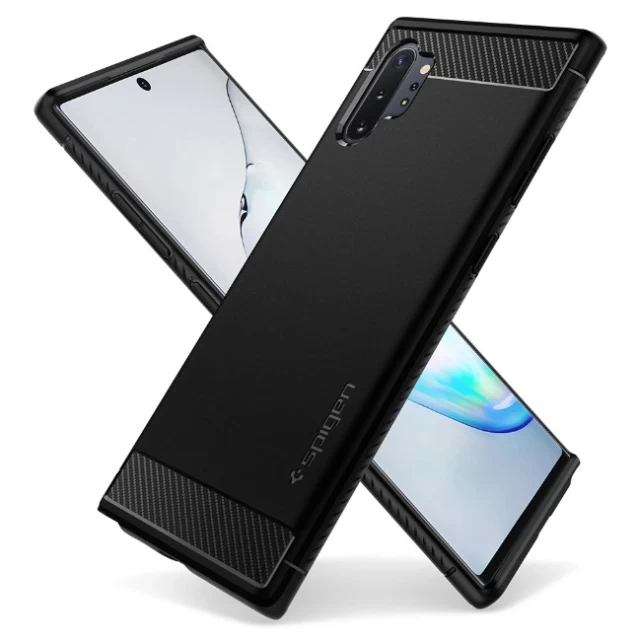 Чохол Spigen для Samsung Galaxy Note 10 Plus/10 Plus 5G Rugged Armor Matte Black (627CS27331)