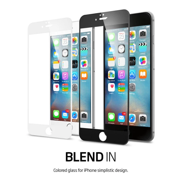 Захисне скло Spigen для iPhone 6/6s Full Cover Black (SGP11589)