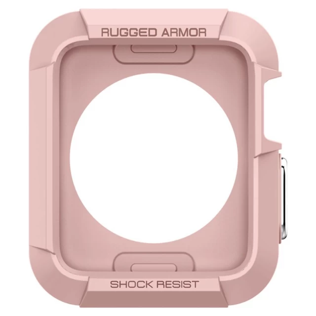 Чехол Spigen для Apple Watch 42 mm Rugged Armor Rose Gold (059CS23328)
