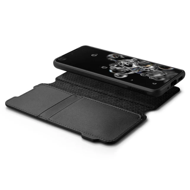 Чохол Spigen для Samsung S20 Ultra Wallet Brick Black (ACS00732)