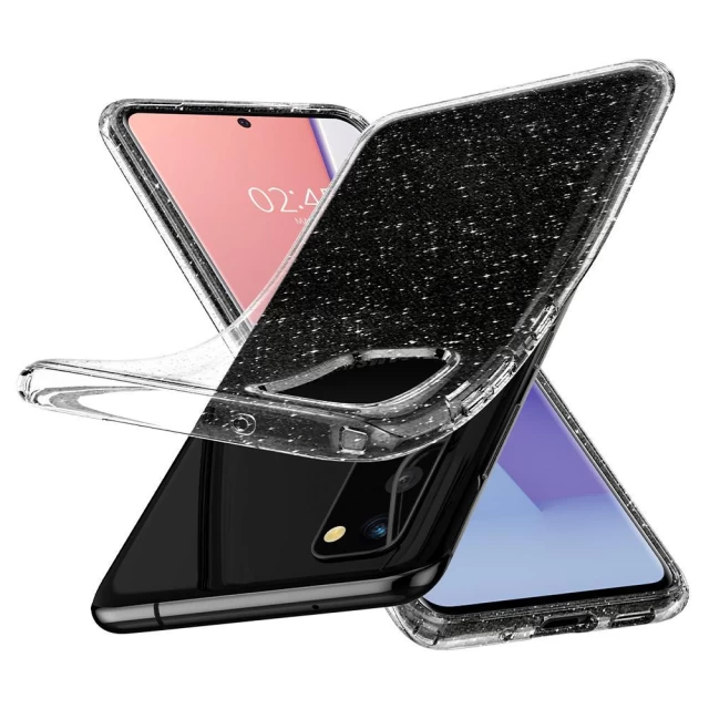Чохол Spigen для Samsung Galaxy S20 Liquid Crystal Glitter Crystal Quartz (ACS00995)