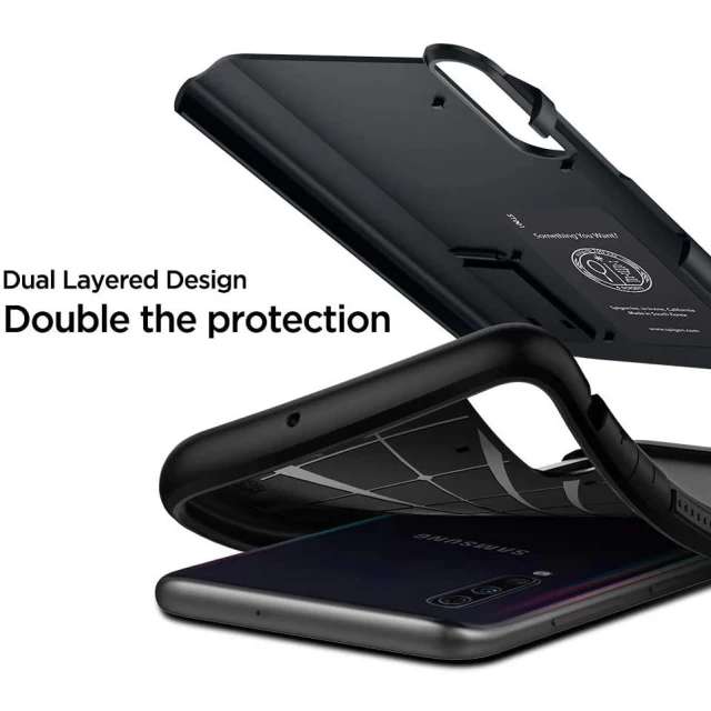 Чохол Spigen для Samsung Galaxy A50 Slim Armor Metal Slate (611CS26021)