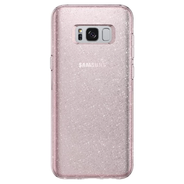 Чохол Spigen для Samsung S8 Plus Liquid Crystal Glitter Rose Quartz (571CS21667)