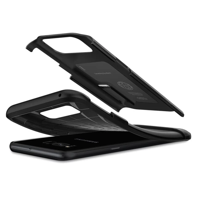 Чохол Spigen для Samsung S8 Slim Armor Black (565CS20831)