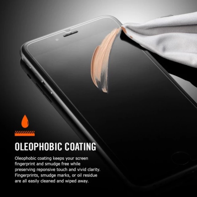 Защитное стекло Spigen для iPhone 6 Plus/6s Plus Black (SGP11636)