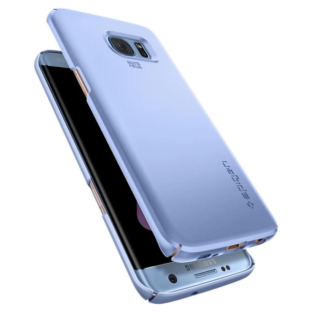 Чехол Spigen для Samsung S7 Edge Thin Fit Blue Coral (556cs21032)