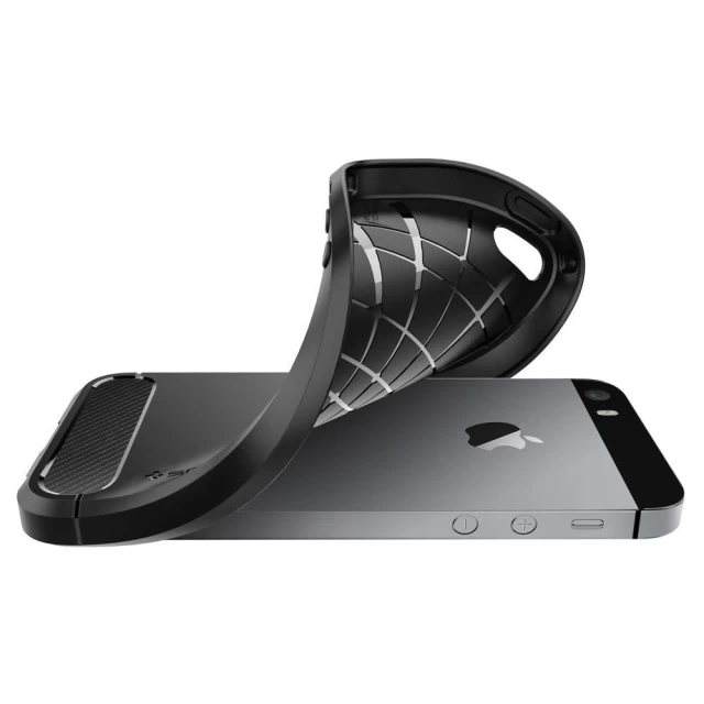 Чехол Spigen для iPhone SE/5S/5 Rugged Armor (041CS20167)