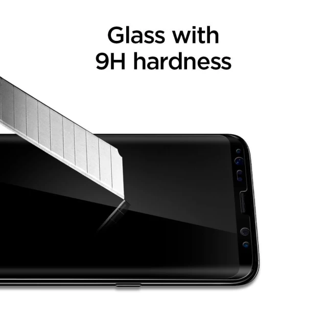 Захисне скло Spigen для Samsung S8 Plus Full Cover (571GL21778)