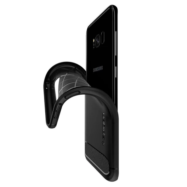 Чохол Spigen для Samsung S8 Plus Rugged Armor Black (571CS21661)