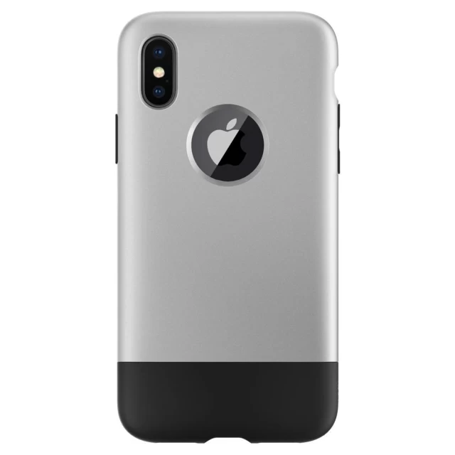 Чехол Spigen для iPhone X Classic One Gray/Black (057CS23345)