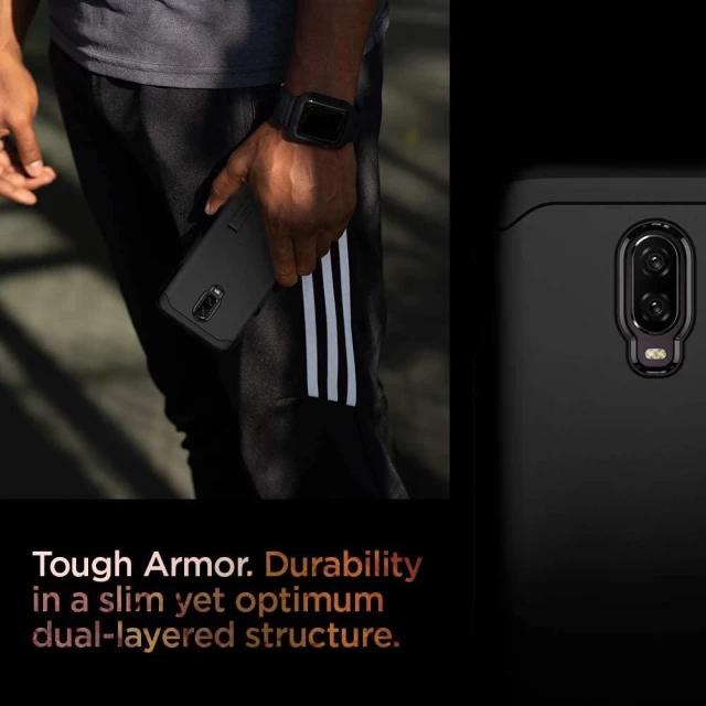 Чохол Spigen для OnePlus 6T Tough Armor Black (ACS00593)