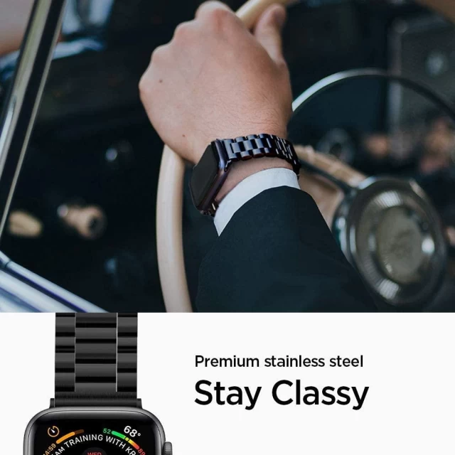 Ремінець Spigen Modern Fit для Apple Watch 49 | 45 | 44 | 42 mm Black (062MP25403)