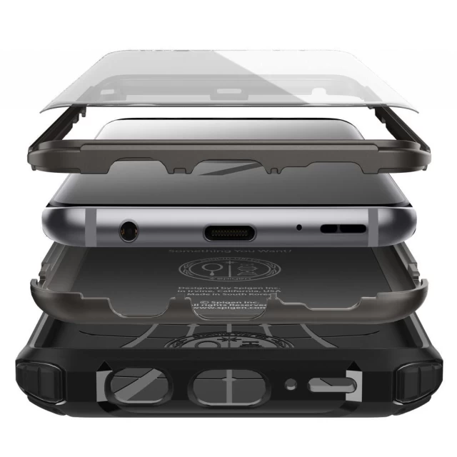 Чехол Spigen для Samsung Galaxy S9 Plus Pro Guard Black (593CS22983)