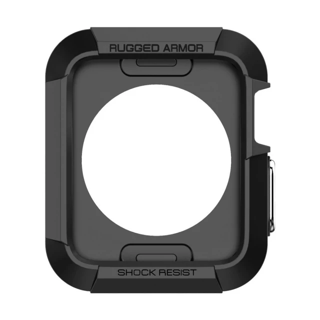 Чехол Spigen для Apple Watch 42 mm Rugged Armor Black (SGP11496)