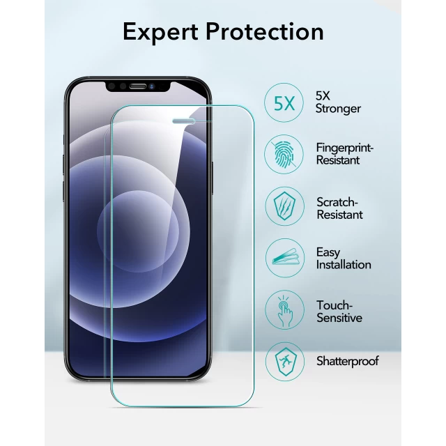 Захисне скло ESR для iPhone 12 mini Screen Shield (2 Pack) (3C03201410101)