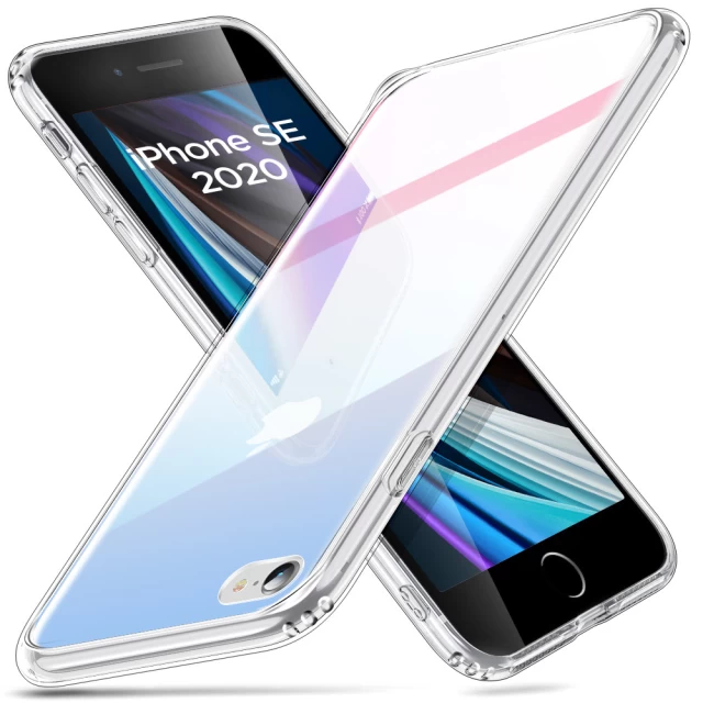 Чохол ESR для iPhone SE 2020/8/7 Mimic Tempered Glass Red/Blue (3C01186760602)