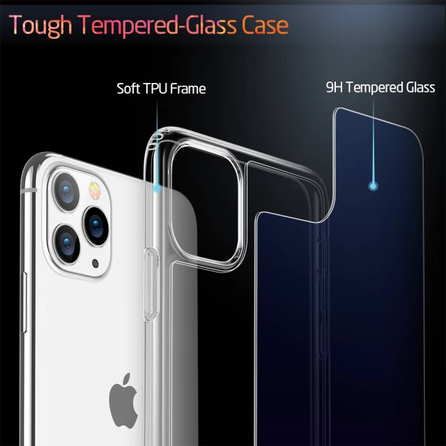 Чехол ESR для iPhone 11 Pro Mimic Tempered Glass Blue/Purple (3C01192150201)