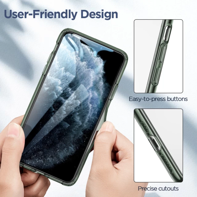 Чохол ESR для iPhone 11 Pro Matte Tempered Glass Matte Pine Green (3C01193720201)