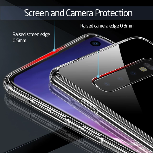 Чохол ESR для Samsung Galaxy S10 Mimic Tempered Glass Clear (3C01190090101)