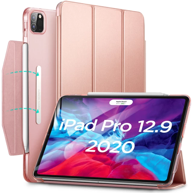 Чехол ESR для iPad Pro 12.9 2020/2018 4th/3rd Gen Yippee Trifold Rose Gold (3C02192480301)