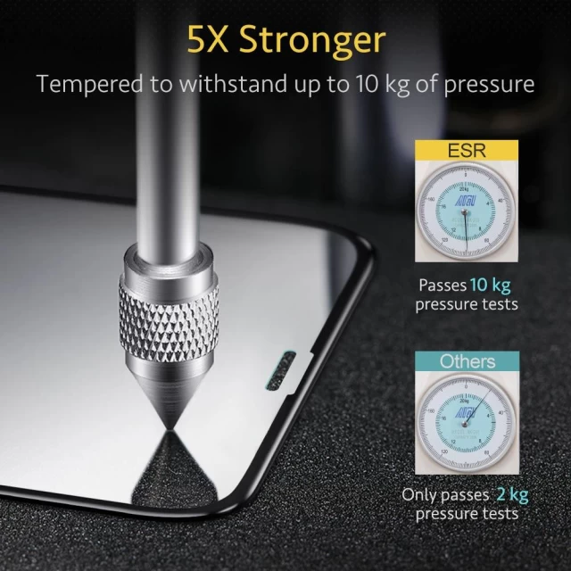 Защитное стекло ESR для  iPhone 11 Pro/XS/X Screen Shield 3D (2 Pack) (4894240085066)
