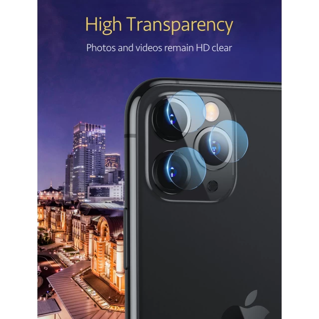 Защитное стекло ESR для камеры iPhone 11 Pro Max Camera Glass Film (2 pack) Clear (084854)