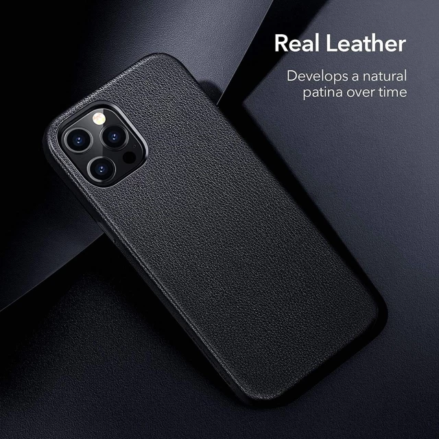 Чохол ESR для iPhone 12 Pro Max Metro Premium Leather Black (3C01201410201)