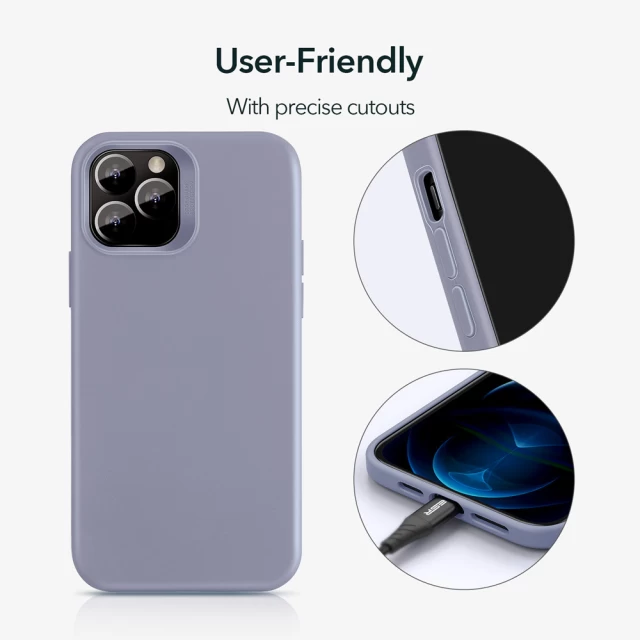 Чохол ESR для iPhone 12 | 12 Pro Cloud Soft Lavender Gray (3C01201250801)